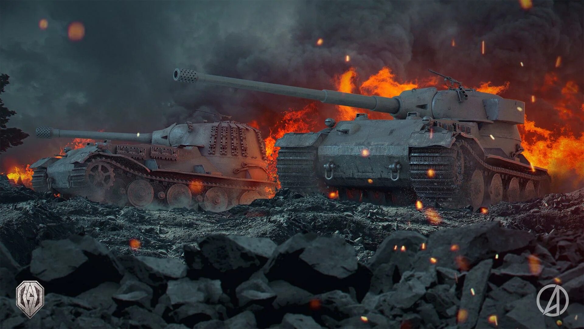 Пк танковый. World of Tanks Blitz. Танк WZ 110 WOT Blitz. World of Tanks Blitz 1920х1080. Фон с танками.