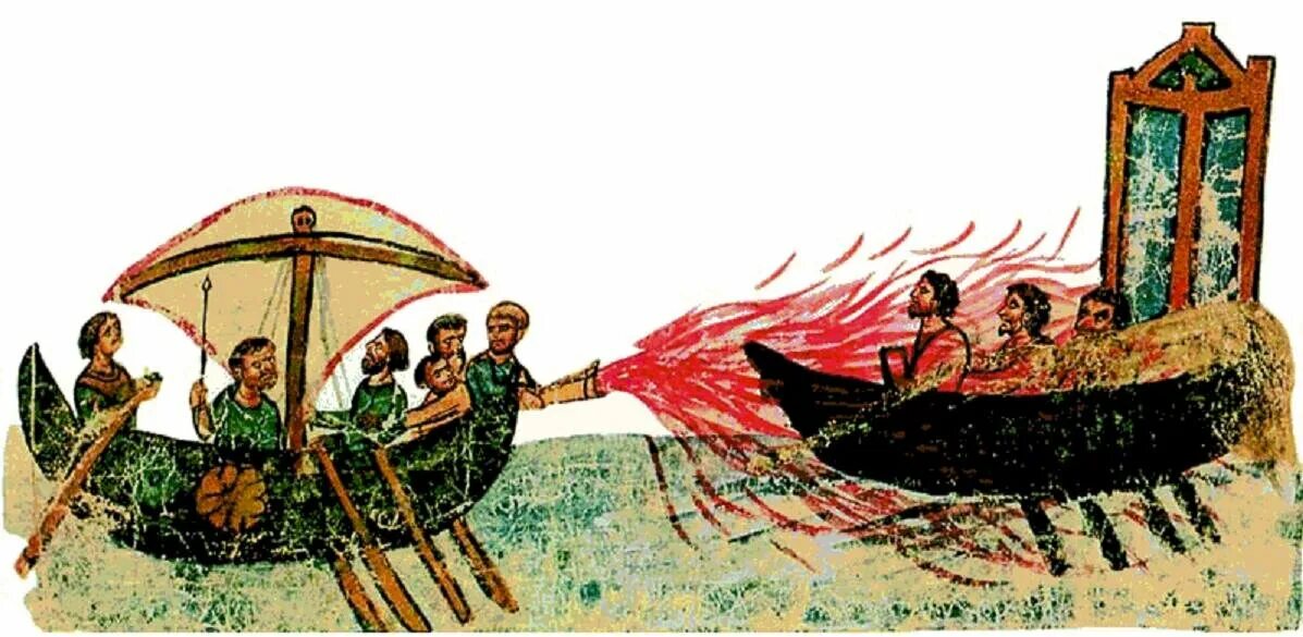 Культура Византии греческий огонь. Греческий огонь в Византии.