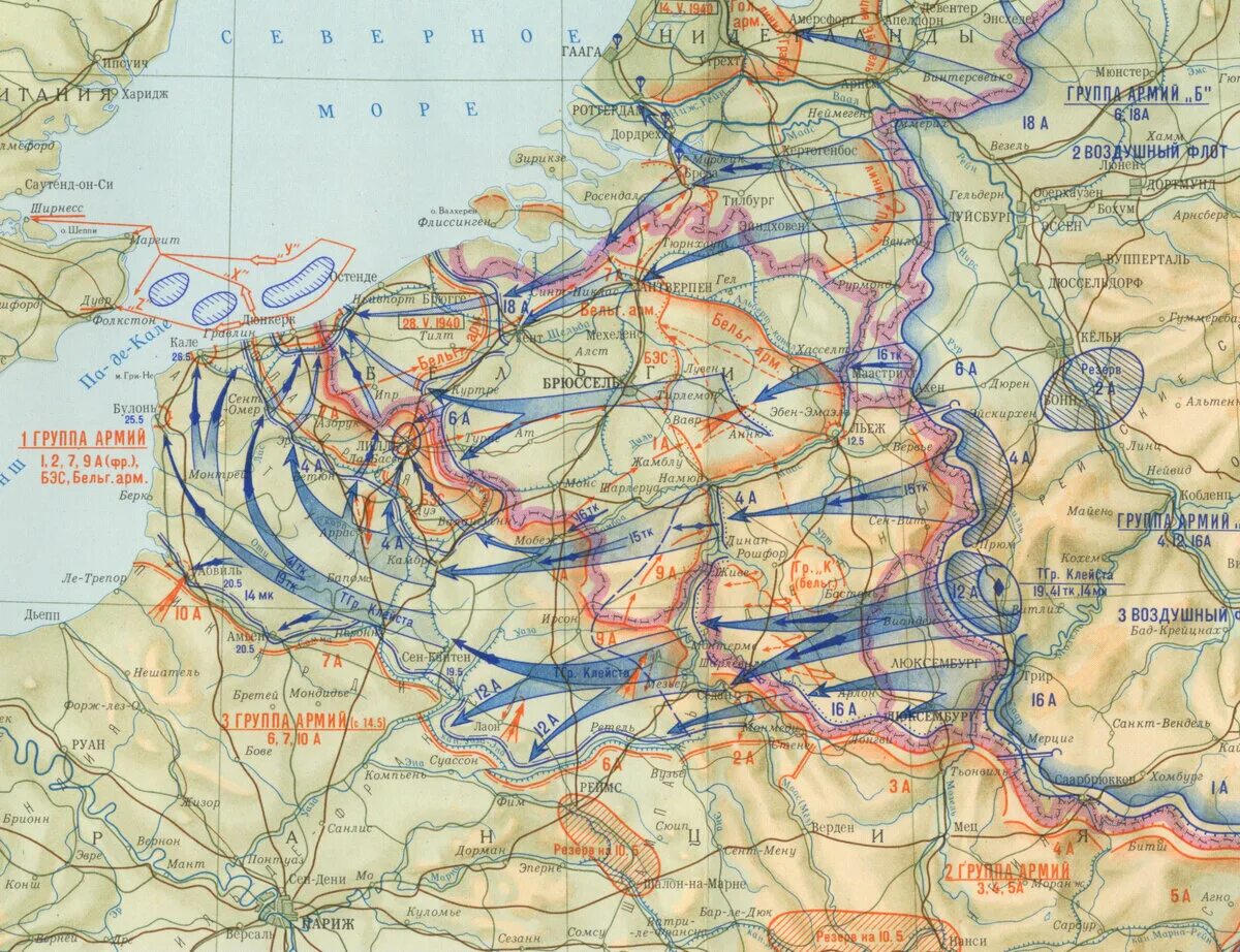 Немецкие операции второй мировой. Захват Франции Германией 1940 карта. Французская кампания 1940 карта. Карта Западного фронта второй мировой войны 1941. Наступление на Францию 1940 карта.