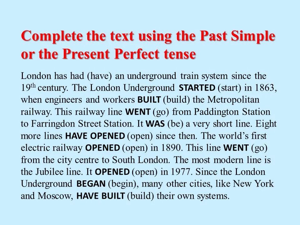 Рассказ с present perfect и past simple. Present perfect текст. Текст на present perfect и past simple. Текст с past perfect. Идеально на английском языке