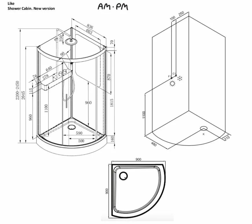 Характеристики душевой кабины. W80c-016-090mta. Душевая кабина am PM like 90x90. Like душевая кабина w80c-016-090mta. Душевая кабина am PM like 90х90.