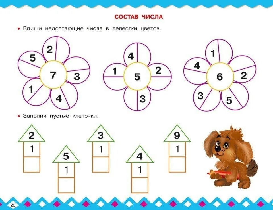 Повторение чисел 1 5