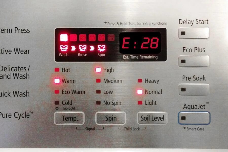 Машинка выдает ue. Стиральная машина Samsung индикаторы дисплея. Индикаторы на дисплее стиральной машины лж. Индикаторы панели стиральной машины самсунг r843. Значки ошибок на стиральной машине бош.
