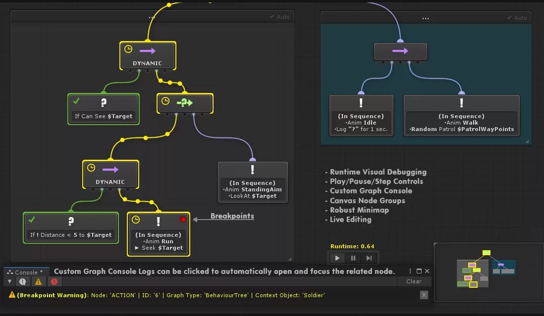 Node warnings