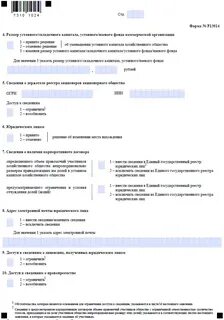 Форма 13014 изменения в устав образец