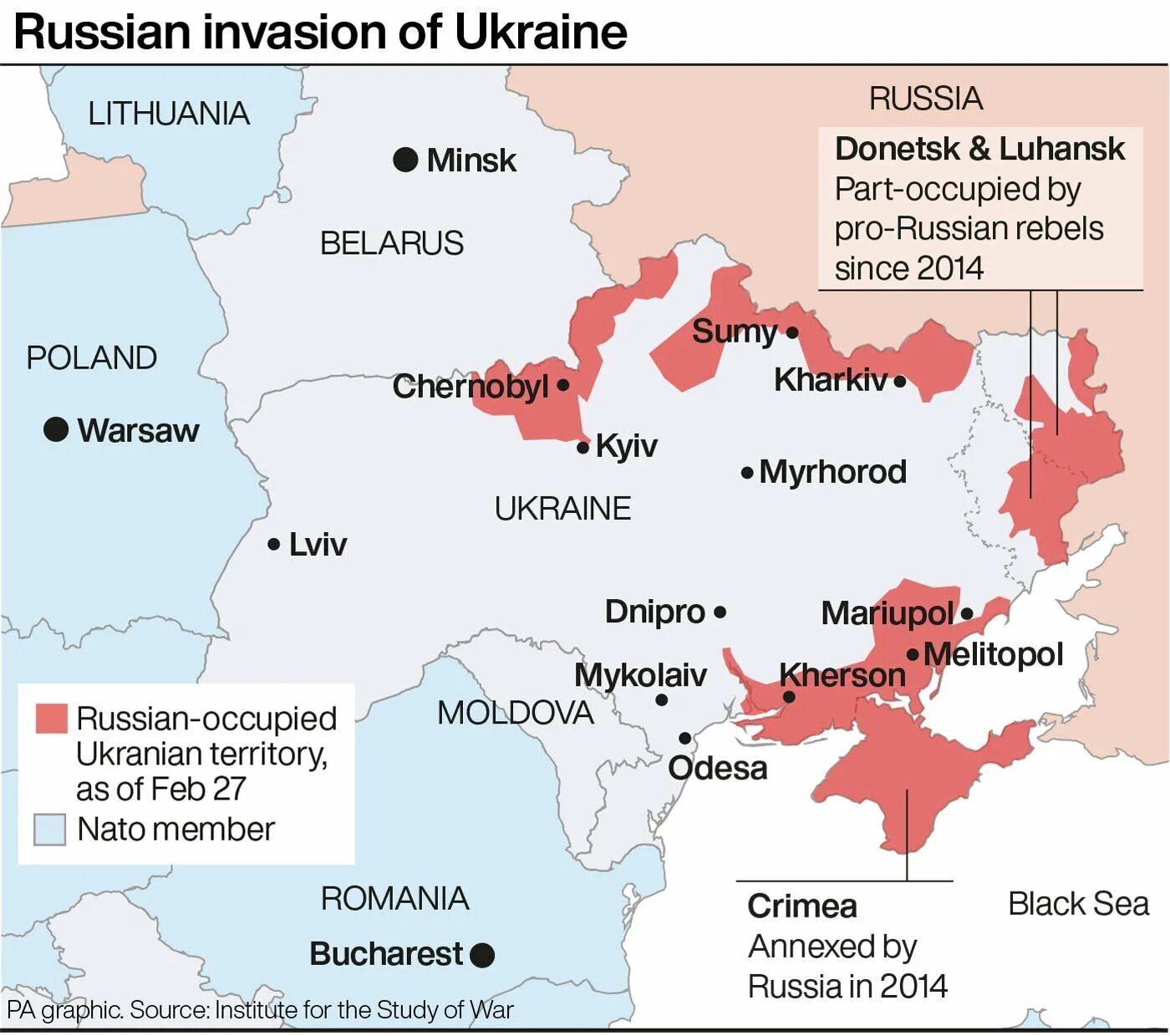 Russian Invasion of Ukraine Map. Russian Invasion. Countries Russia invaded. Invasion of russia