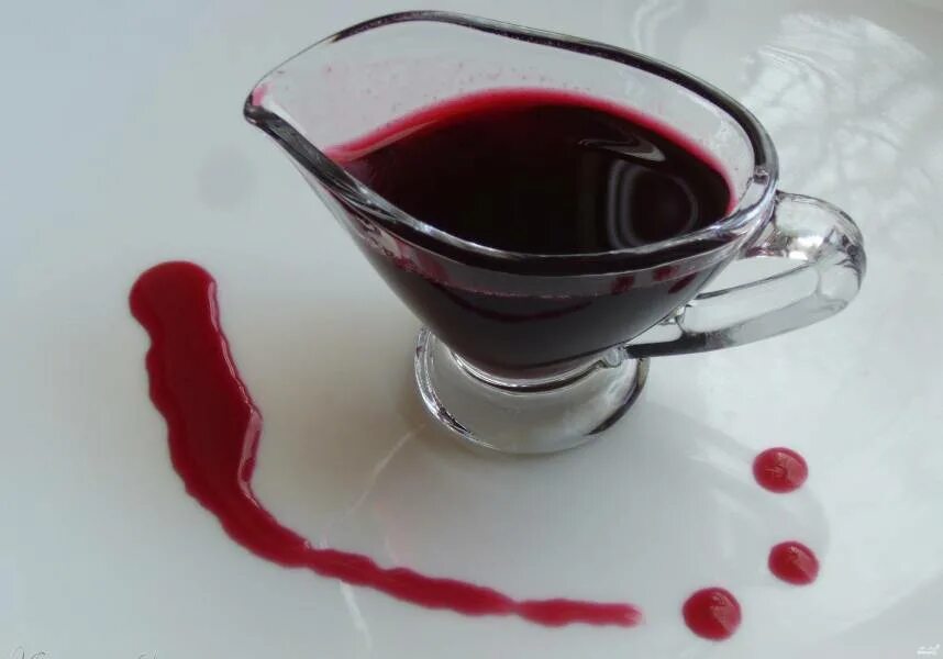 Cumberland sauce is a fruit-based sauce, usually used on non-white meats such as