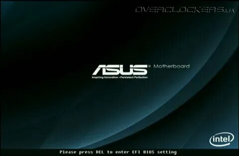 Загрузка материнской платы asus