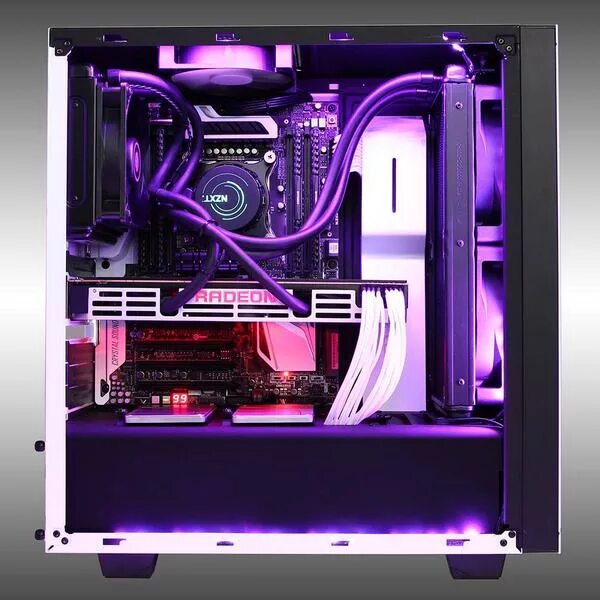 NZXT корпус Purple. NZXT x570. NZXT z63 White. Игровой компьютер белый NZHT.