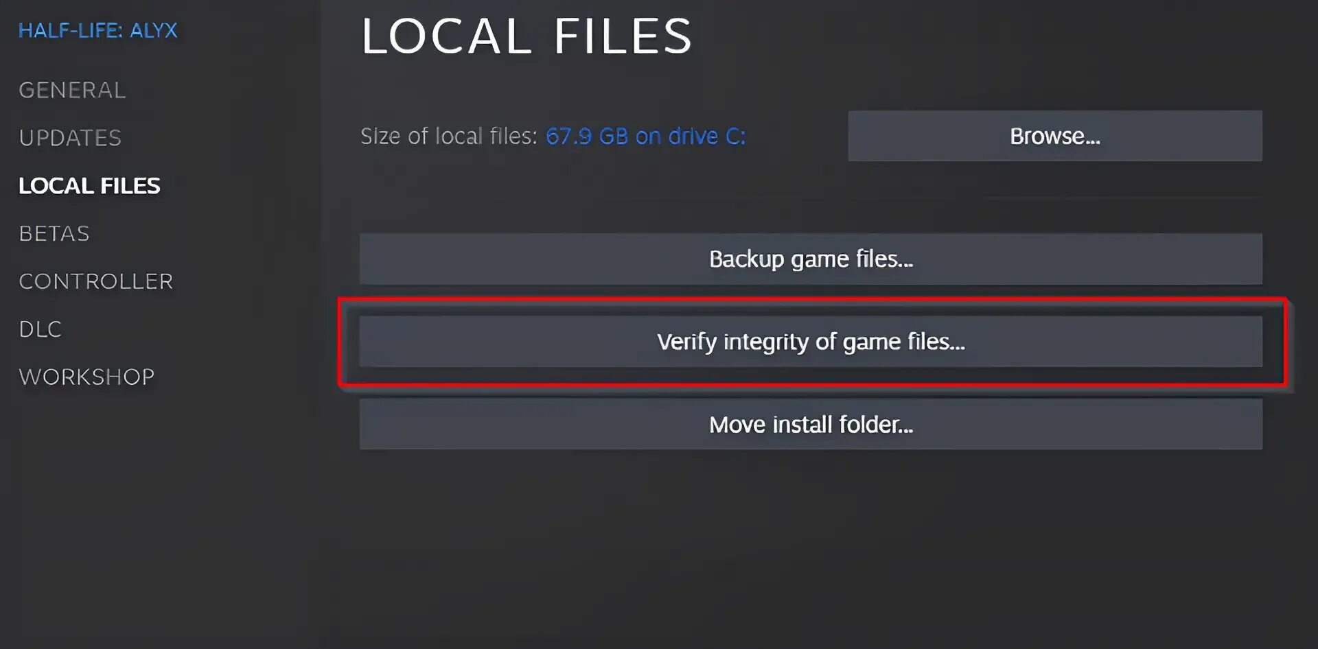 Install move