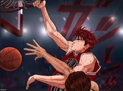 Coloreé una página doble del capítulo 129 de Slam Dunk #SlamDunk.