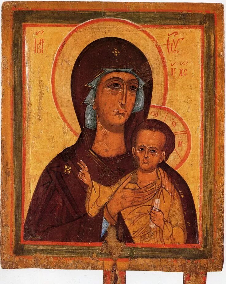 В конце xiv xv вв. Икона. богоматерь одигитрия. xiv в..
