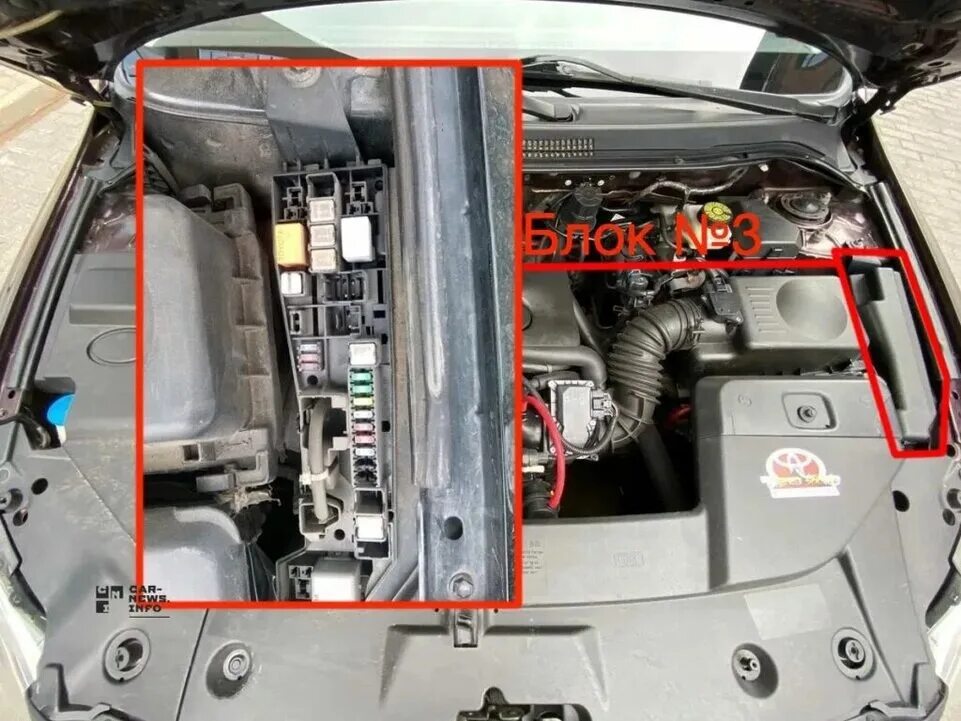 Toyota Avensis с 2009 года - замена предохранителей