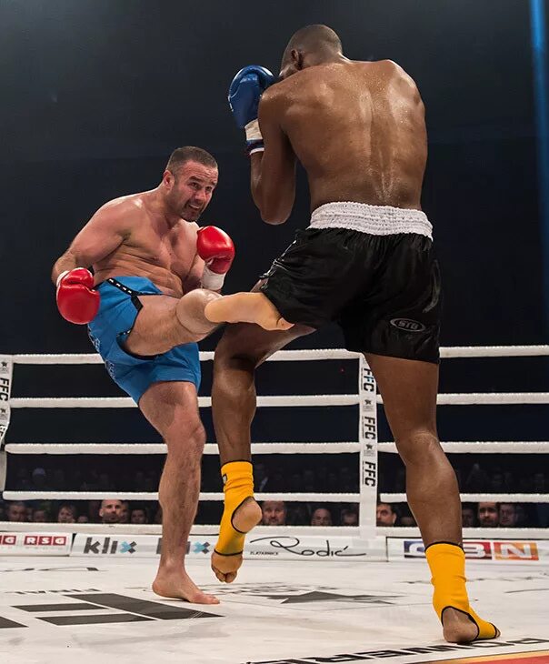 лоу кик удар ногой. бэк-кик (задний удар). лол кик удар. удары ногами в тайском боксе. кикбоксинг хай кик.