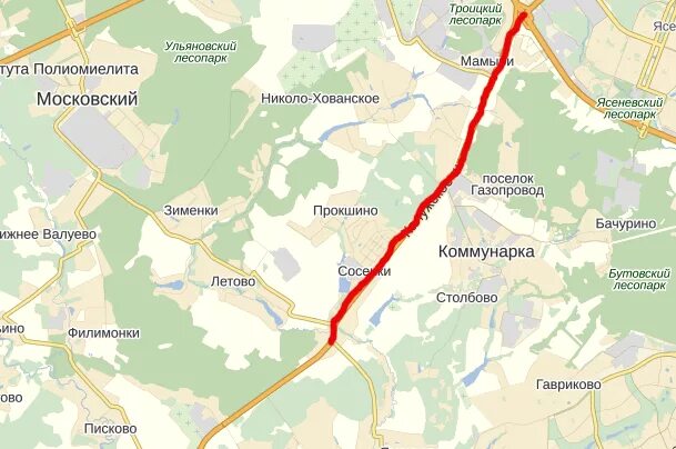 Сколько от мкад до деревень