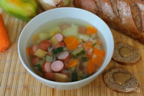 Рецепт супа с сосисками