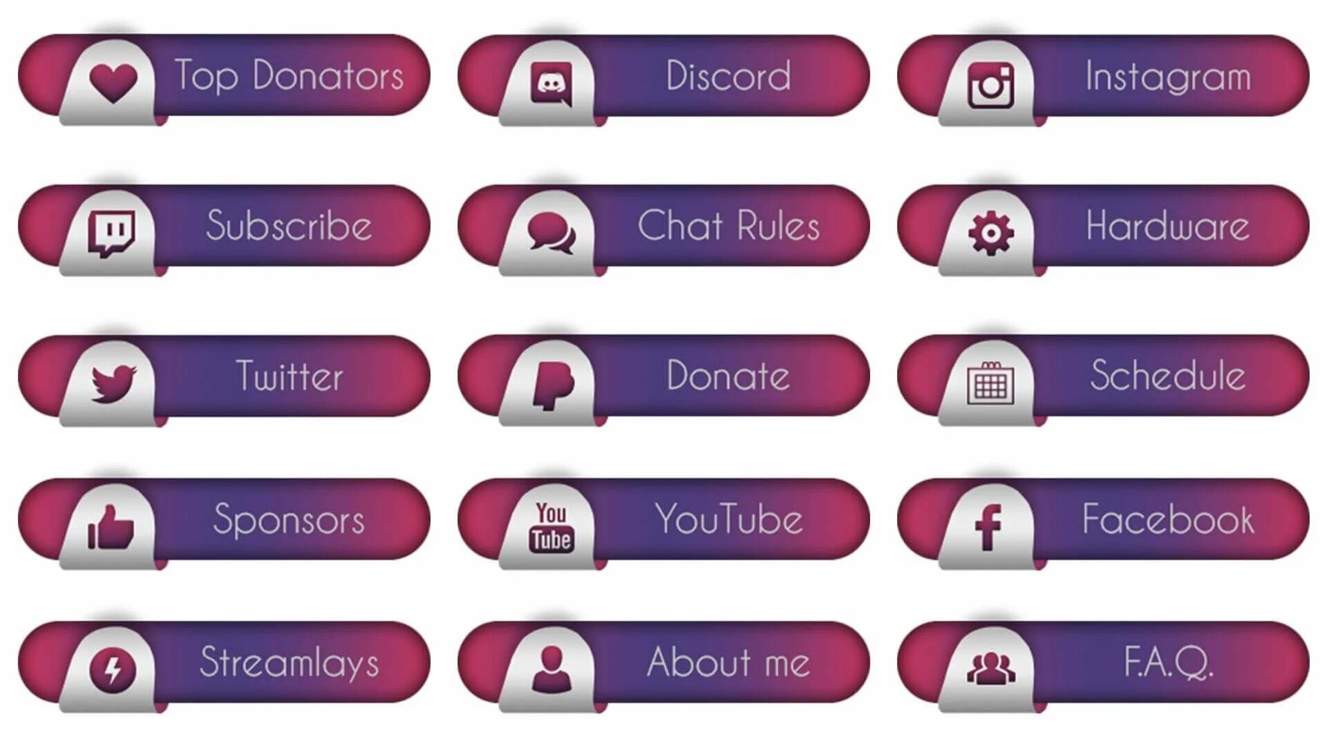 Панели для твича готовые. Кнопки для панели твича. Оформление твича. Плашки для твича. Плашки для твича.