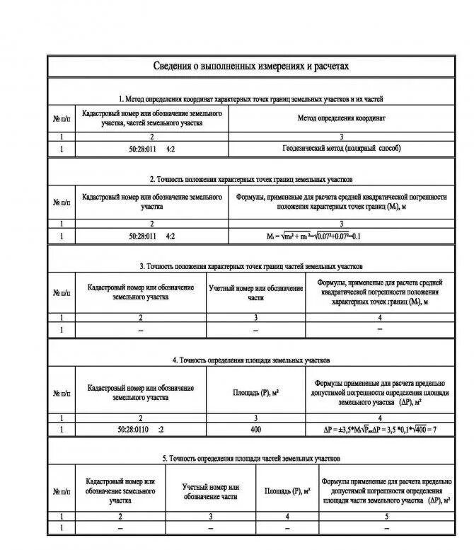 Метод определения координат в Межевом плане. Площадь расчета погрешности Межевой план. Формула определения погрешности площади земельного участка. Формула погрешности площади земельного участка в Межевом плане.