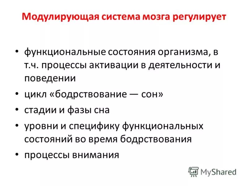 Функции функционального состояния. Моделирующая система мозга. Функциональные системы мозга. Функциональное состояние мозга. Модулирующая система мозга психофизиология.