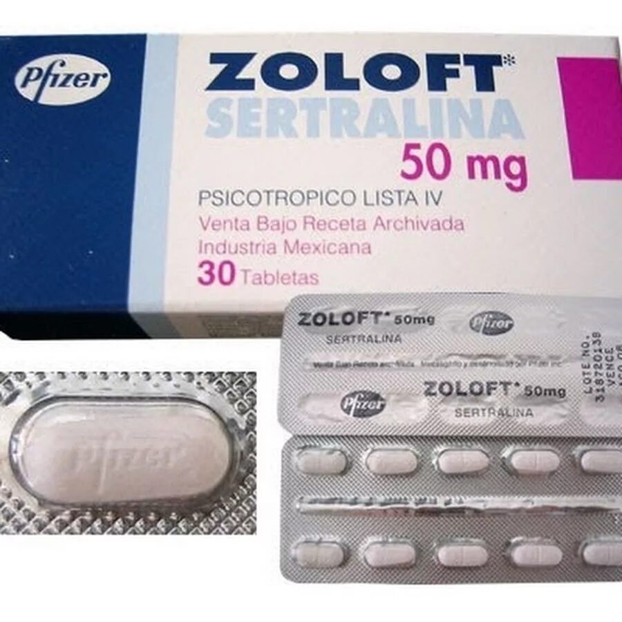 Антидепрессант Pfizer Золофт - "Тревожность, панические атаки, ощущение, что ты 