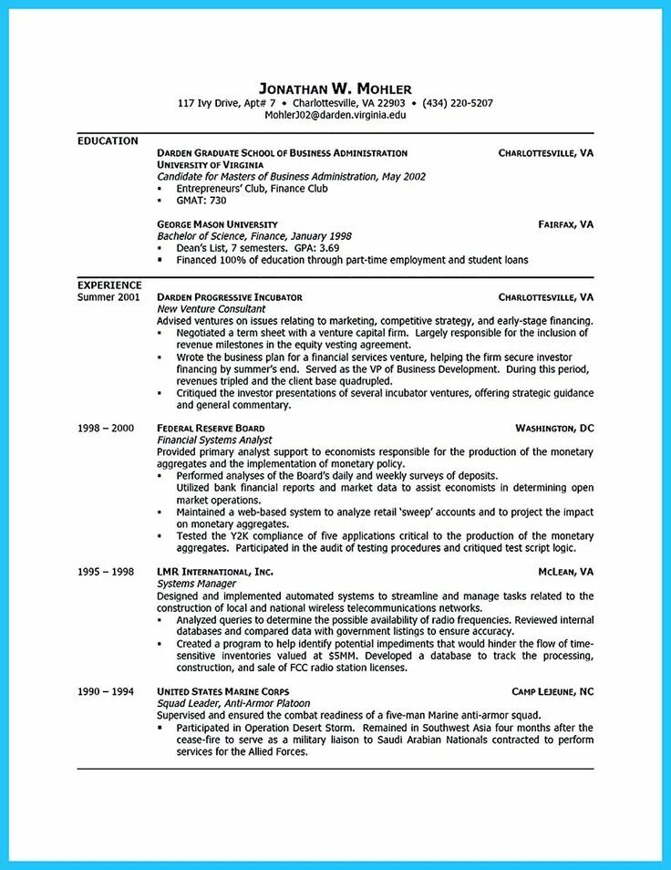 Script logic. Chronological student resume.
