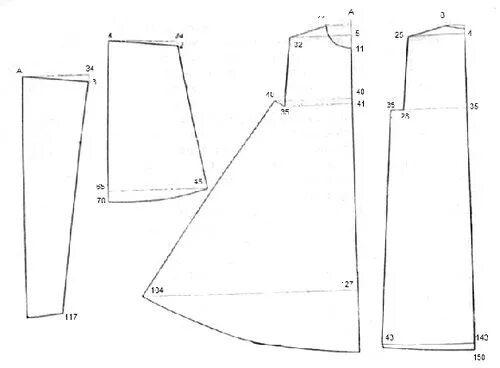 выкрайкатекстильной куклы снегурочка. выкройп боярского костюма. костюм снегурочки лекало.