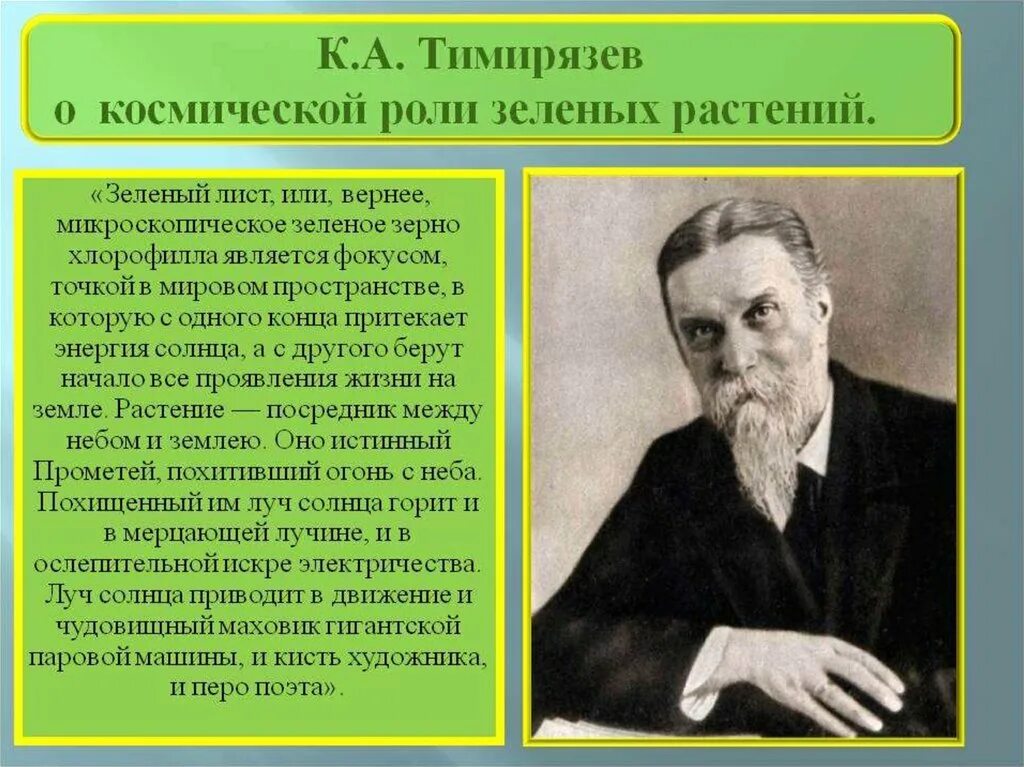 Тимирязев Космическая роль растений. Тимирязев презентация. Что такое космическая роль растений