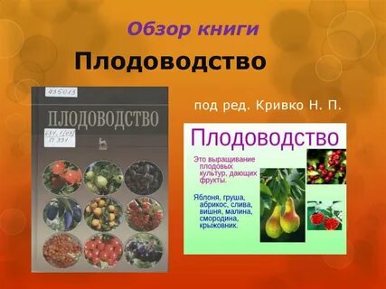 Чем занимается плодоводство
