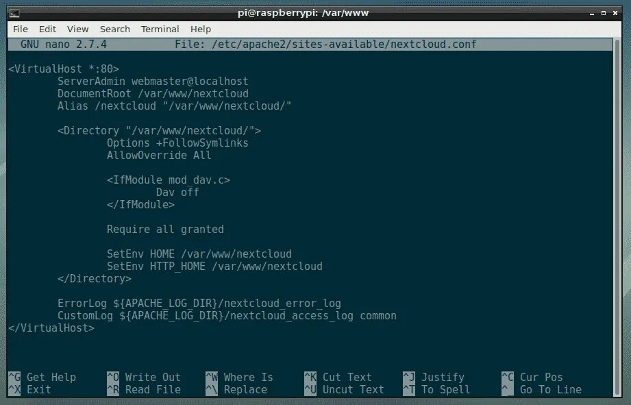 Var log error log. VIRTUALHOST apache2.