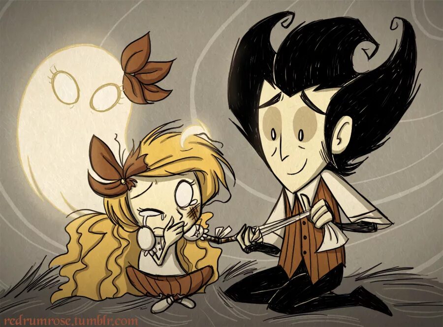 Don't Starve together арт Вилсон.