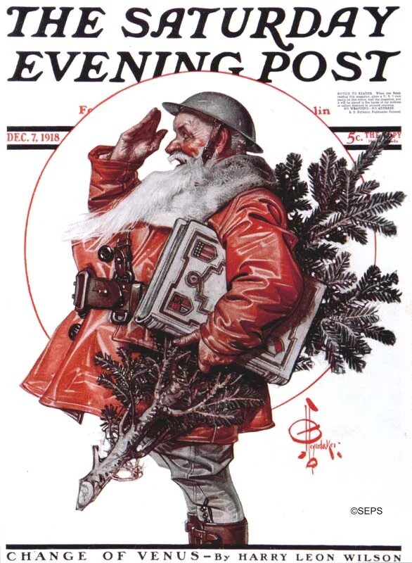 Even post. Джозеф кристиан лейендекер санта клаус. the saturday evening post обложки. j.c. leyendecker санта. &quot;the saturday evening post&quot;, за 1906 январский номер.