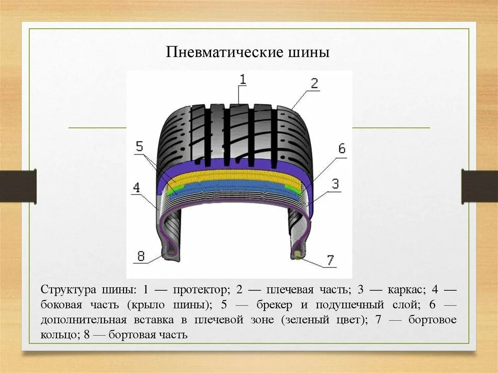 Строение шины