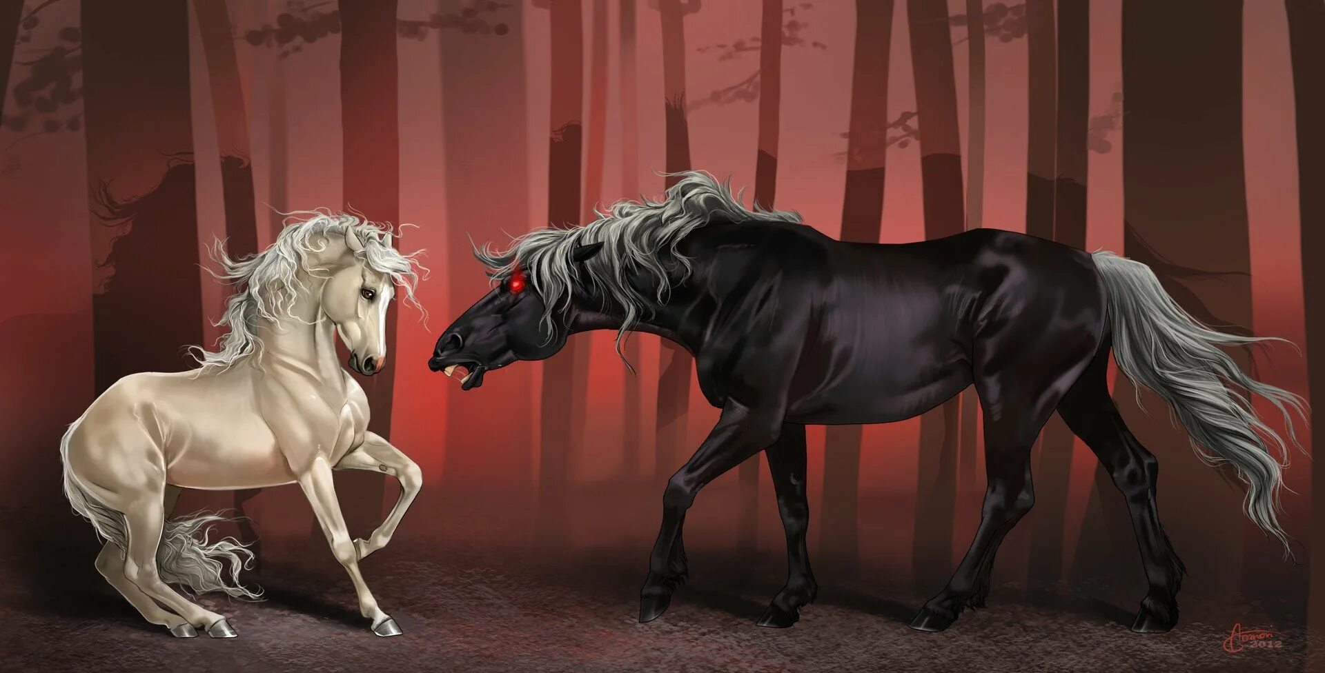 Конь мистика. Мистические лошади. Конь смерти. Келпи гарри поттер. Мистические лошади.