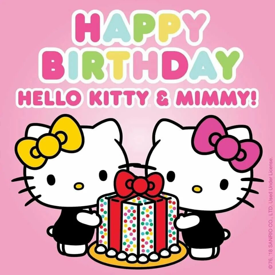 Hello Kitty. Китти с днем рождения. Хэллоу Китти с др. Надпись с днем рождения Хеллоу Китти.