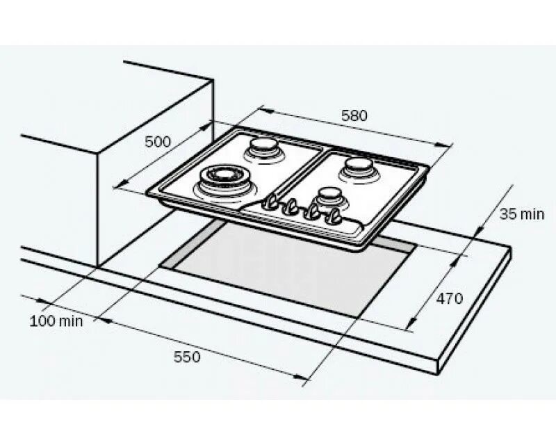 Вырез варочную панель. Газовая варочная панель Delonghi HF 46 ASDV gu. Delonghi NF 46/1 ASV gud. Газовая варочная панель de'Longhi NF 46/1 ASV gu. Delonghi bg 46 ASV gu.