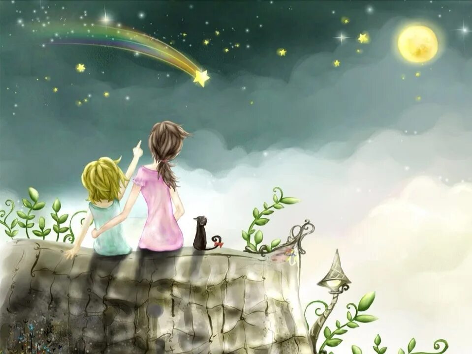 Рисунок мечтая о звездах. Девочка и звезды. Мечты. Мальчик и девочка мечтают. Мечтать рисунок.