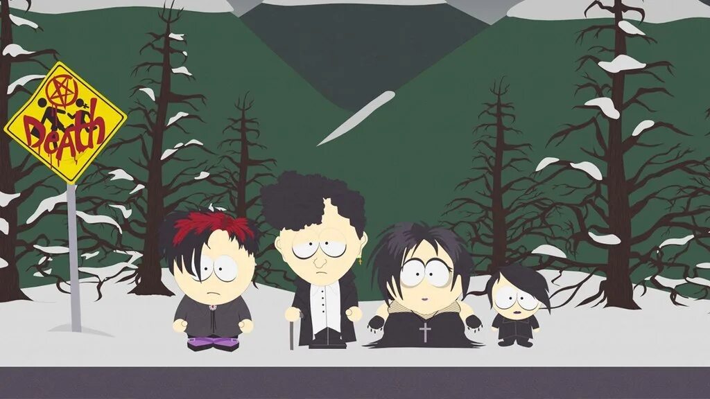 Готы саус парк. Goth kids южный парк. South park kids. South park kids. Дети готы южный парк.