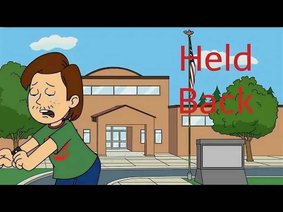 Caillou gets held back ultra maga grounded. Get held back. Get held back. Ultra mega grounded. Cash in bro down.