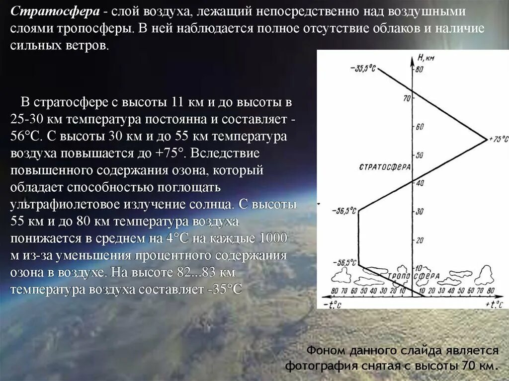 На сколько уменьшается температура с высотой