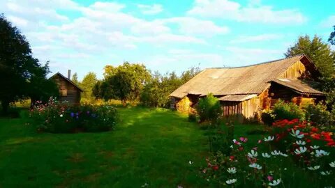 Русский деревенский двор