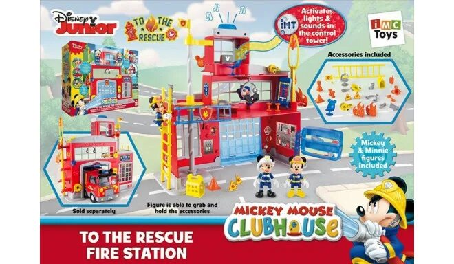 Rescued toys. IMC Toys Микки Маус и пожарная машина 181922. City Road Rescue by Toys r us Hong Kong перевод.