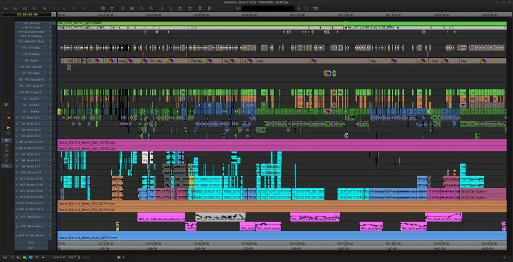 Inter celestial 8.0. Avid монтажная программа. Таймлайн инфоповодов для артиста музыканта. Параметры вертикальной секвенции.