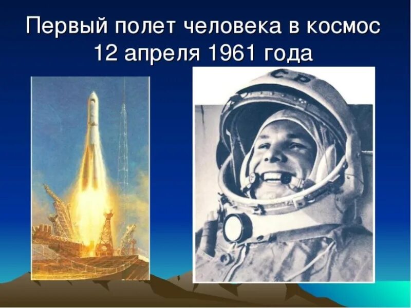 Полет гагарина дата и время. Полет гагарина в космос 12 апреля 1961. 1961 первый полет человека в космос.