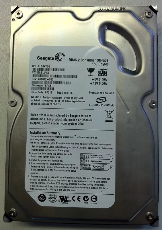 Seagate date code. Жесткий диск seagate sv35.2 160gb (u10072008mb) ide. seagate 160 gb 7200 rpm. жесткий диск seagate rohs 160gb. серийный номер seagate hdd 160.
