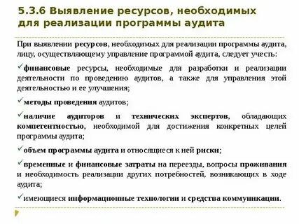 Аудит реализация продукция