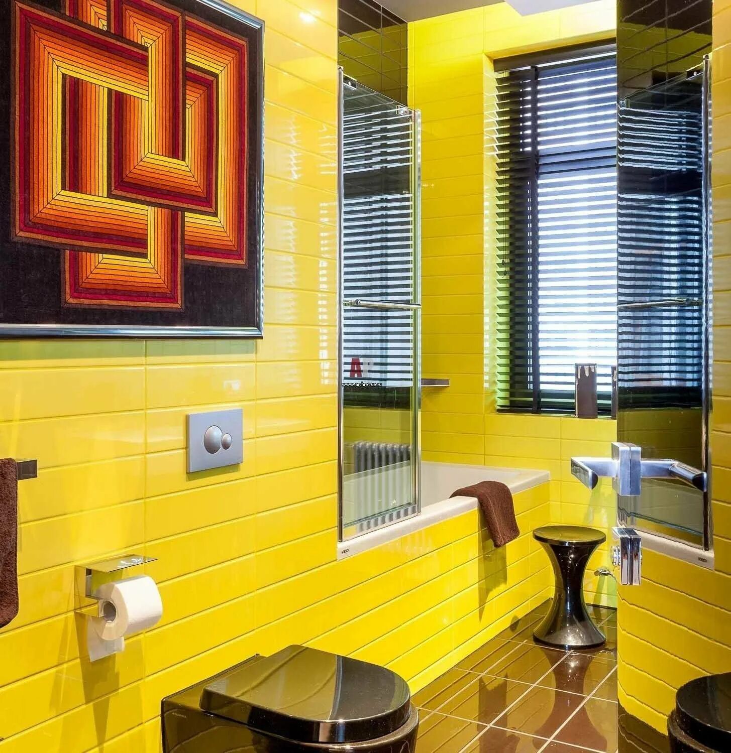 Желтая плитка купить. Желтая ванная комната. Желтая плитка. Яркие Ванные комнаты. Яркая плитка для ванной комнаты.