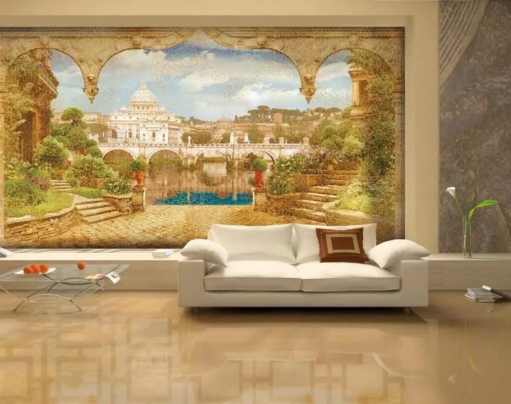 Фреска в зал. Панно affresco ag245. фрески ортопринт. ластанза фреска. фрески ластанза в интерьере.