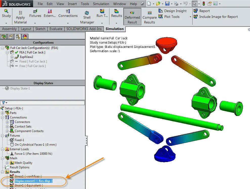 Simulation results
