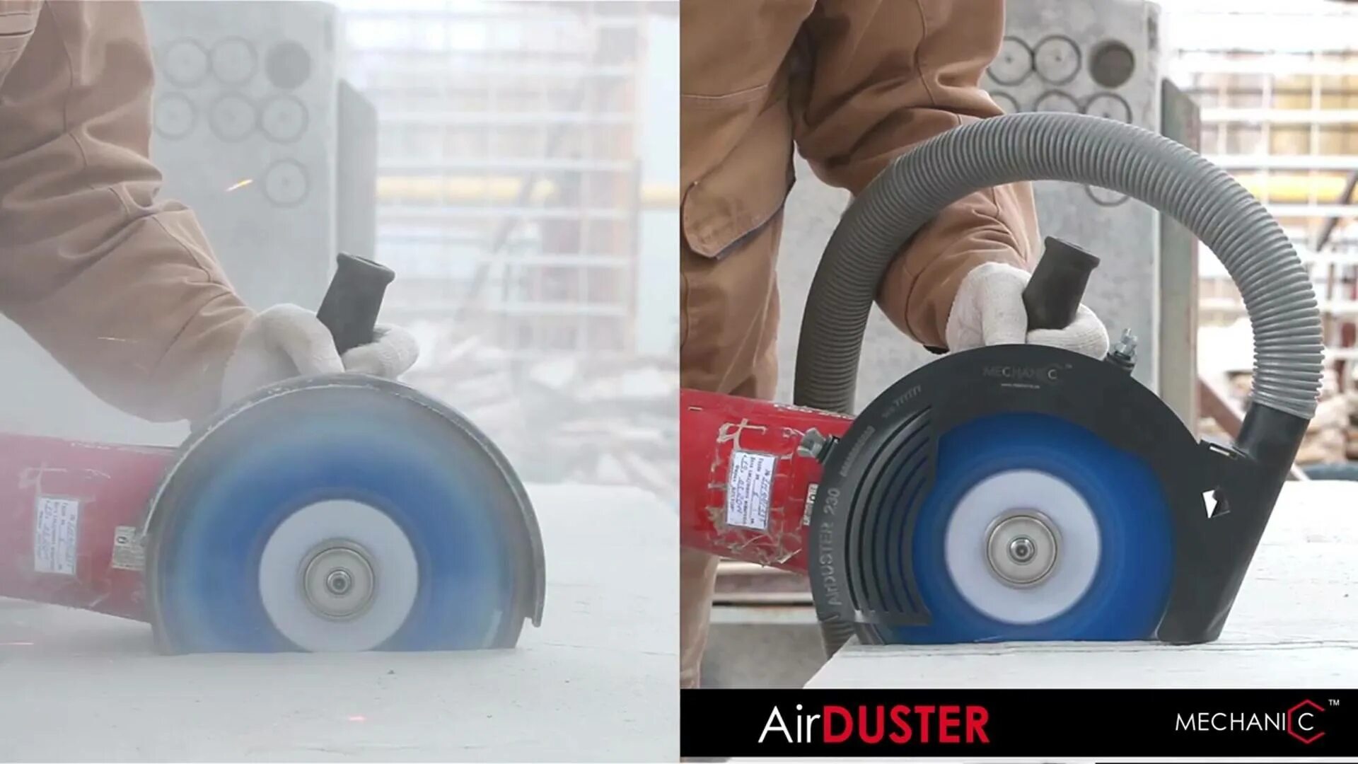 Пылеуловитель для болгарки. Пыль в болгарке. Кожух mechanic защитный для пылеудаления 125 мм airduster. Насадка на болгарку 230 для штробления. Переходник на ушм для штробления.