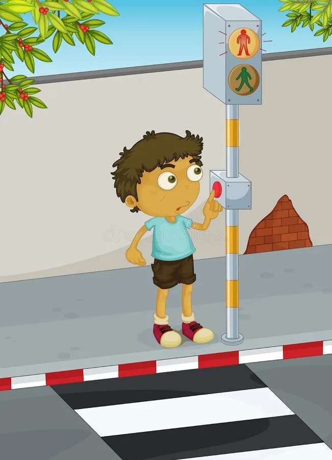 Мальчик на перекрестке дорог. Дети пешеходы. Человечек переходит дорогу. Нарисовать пешеходный переход. Мальчик переходит дорогу.